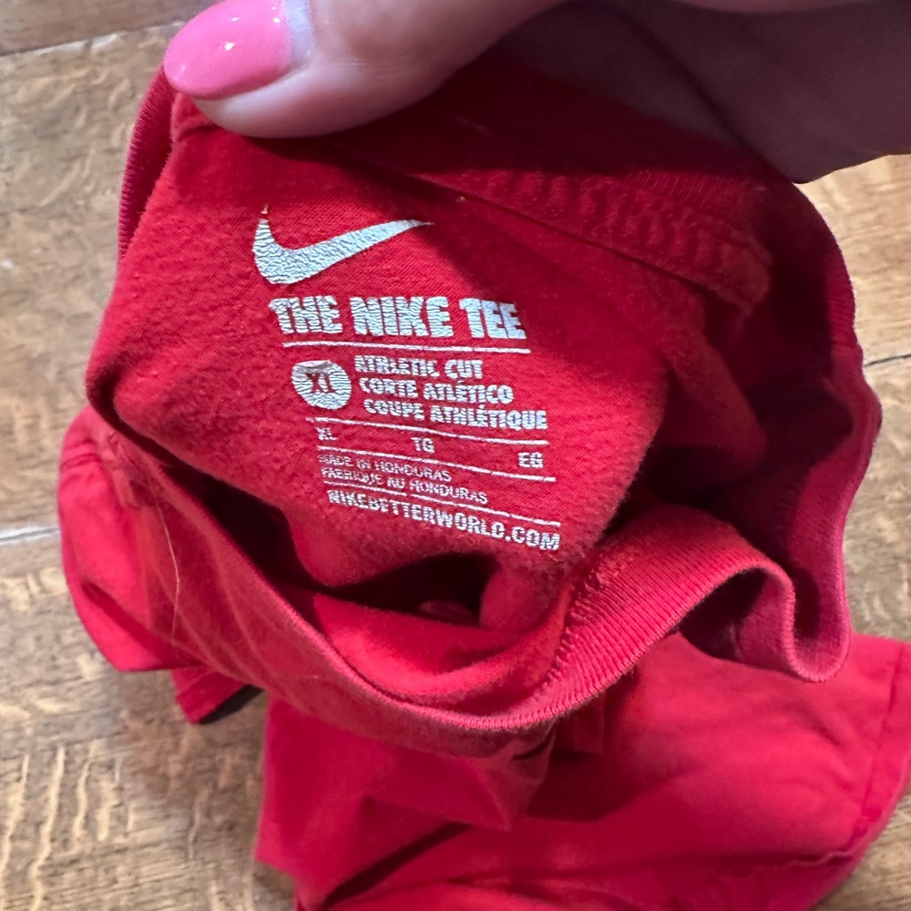 Nike OHIO state size XL tshirt red athletic fit - Picture 5 of 7